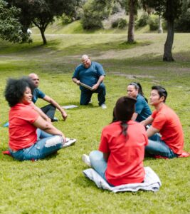 Parentings participating in a parenting journey group